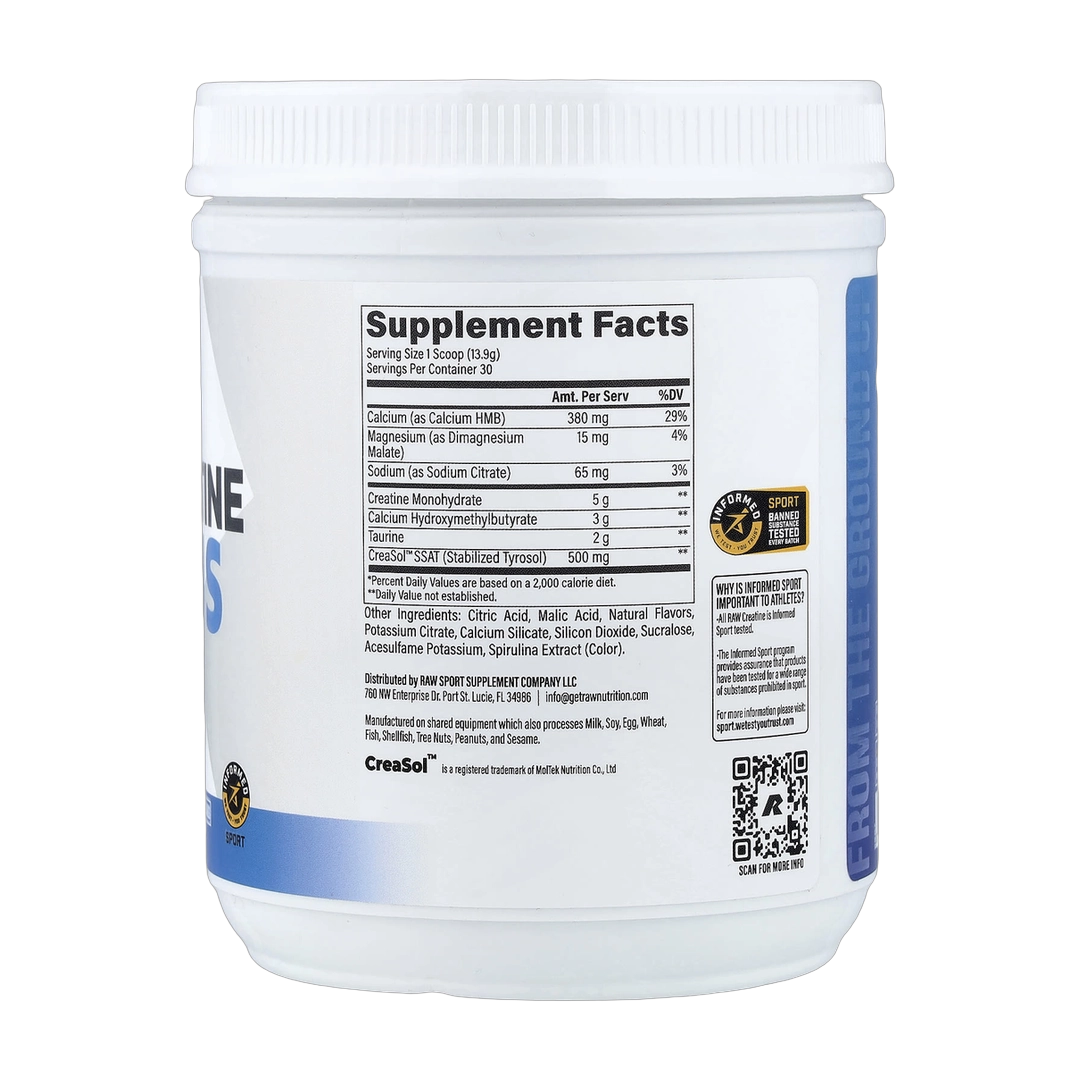 Raw Nutrition, Essentials, Creatine Plus, Blue Raspberry, 14.71 oz (417 g)