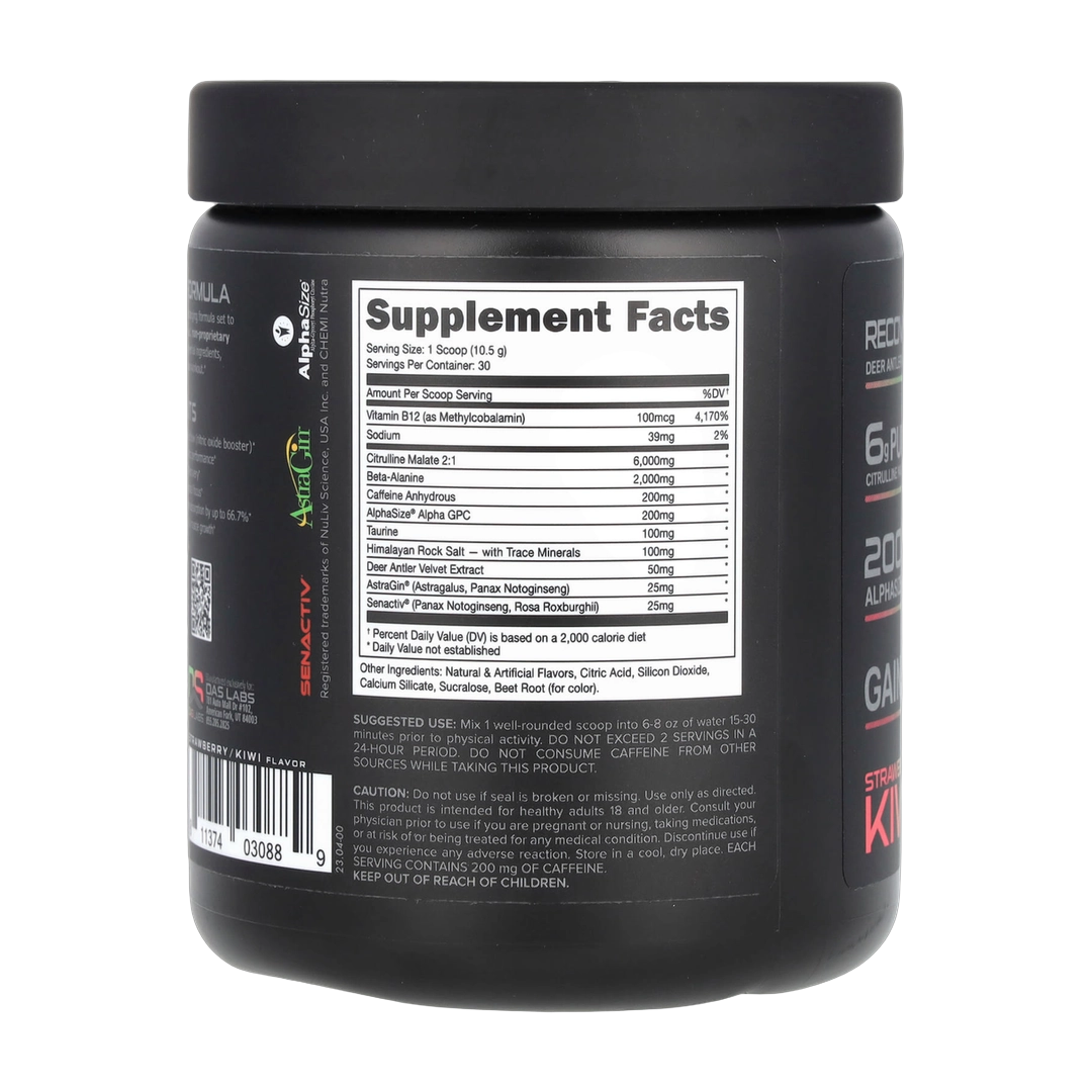 Bucked Up, Pre-Workout, Strawberry Kiwi, 11.1 oz (315 g)