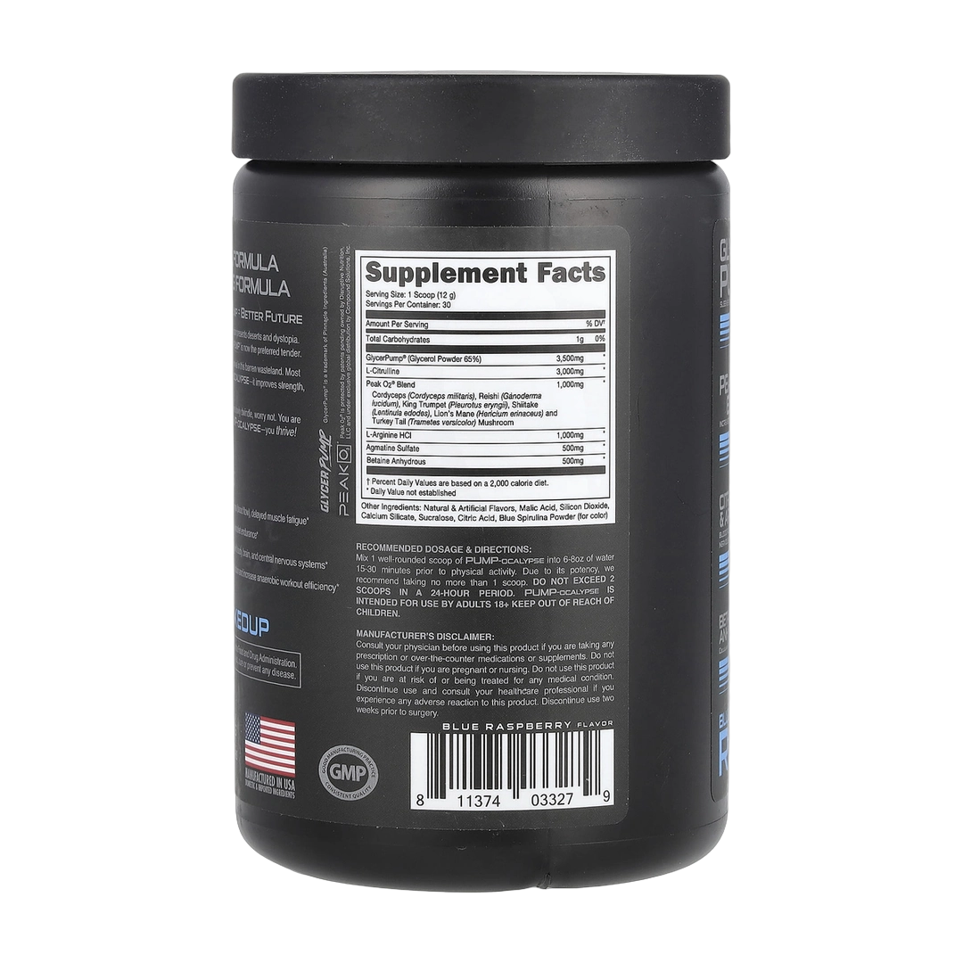 Bucked Up, Pump-Ocalypse, Blue Raz, 13.69 oz (359.85 g)
