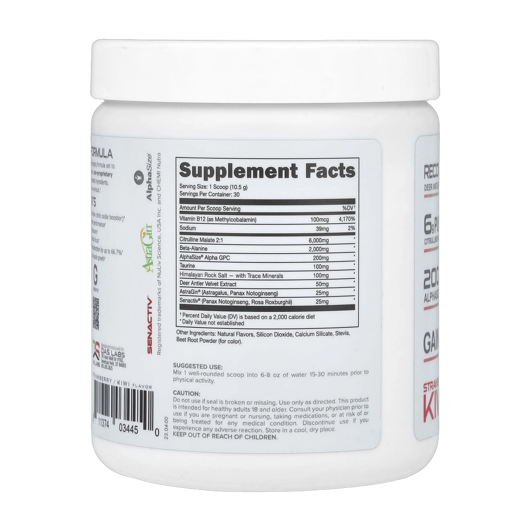 Bucked Up, Pre-Workout, Non-Stimulant, Strawberry Kiwi, 11.1 oz (315 g)