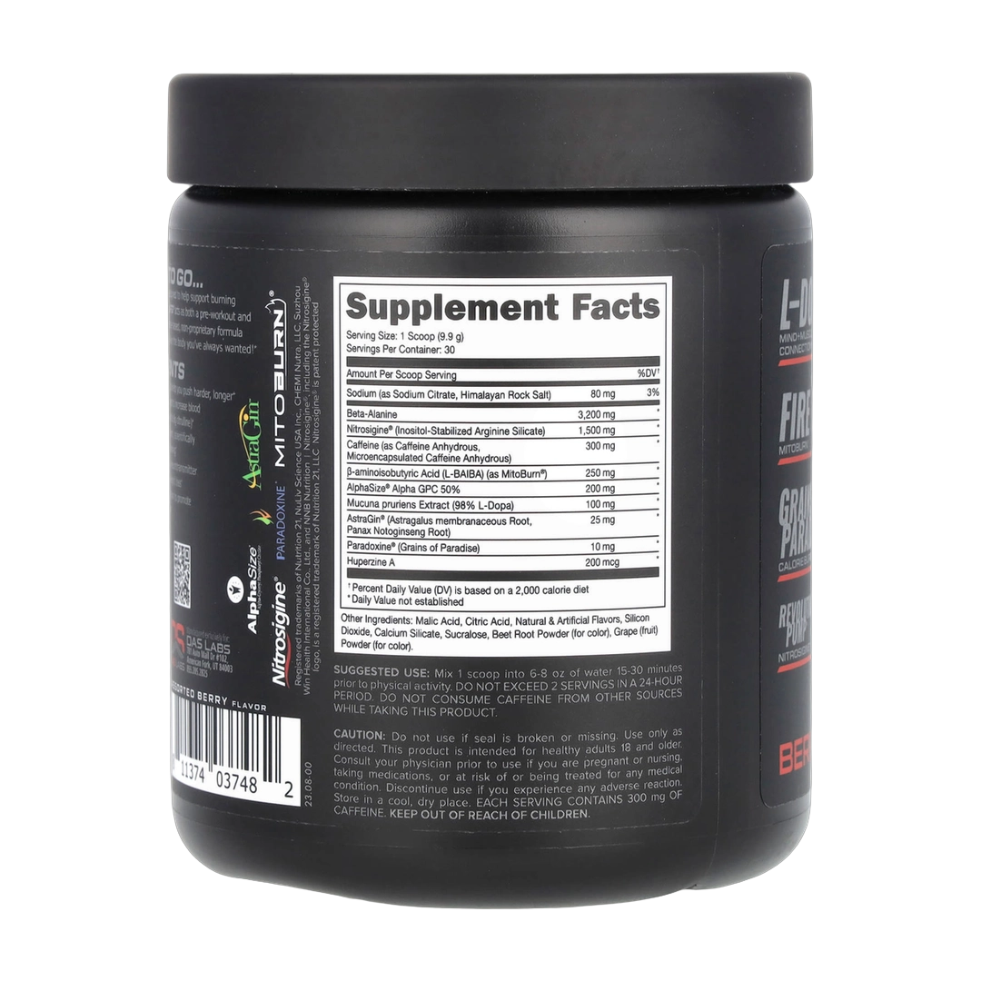 Bucked Up, LFG Burn, Pre-Workout, Berry, 10.5 oz (297 g)