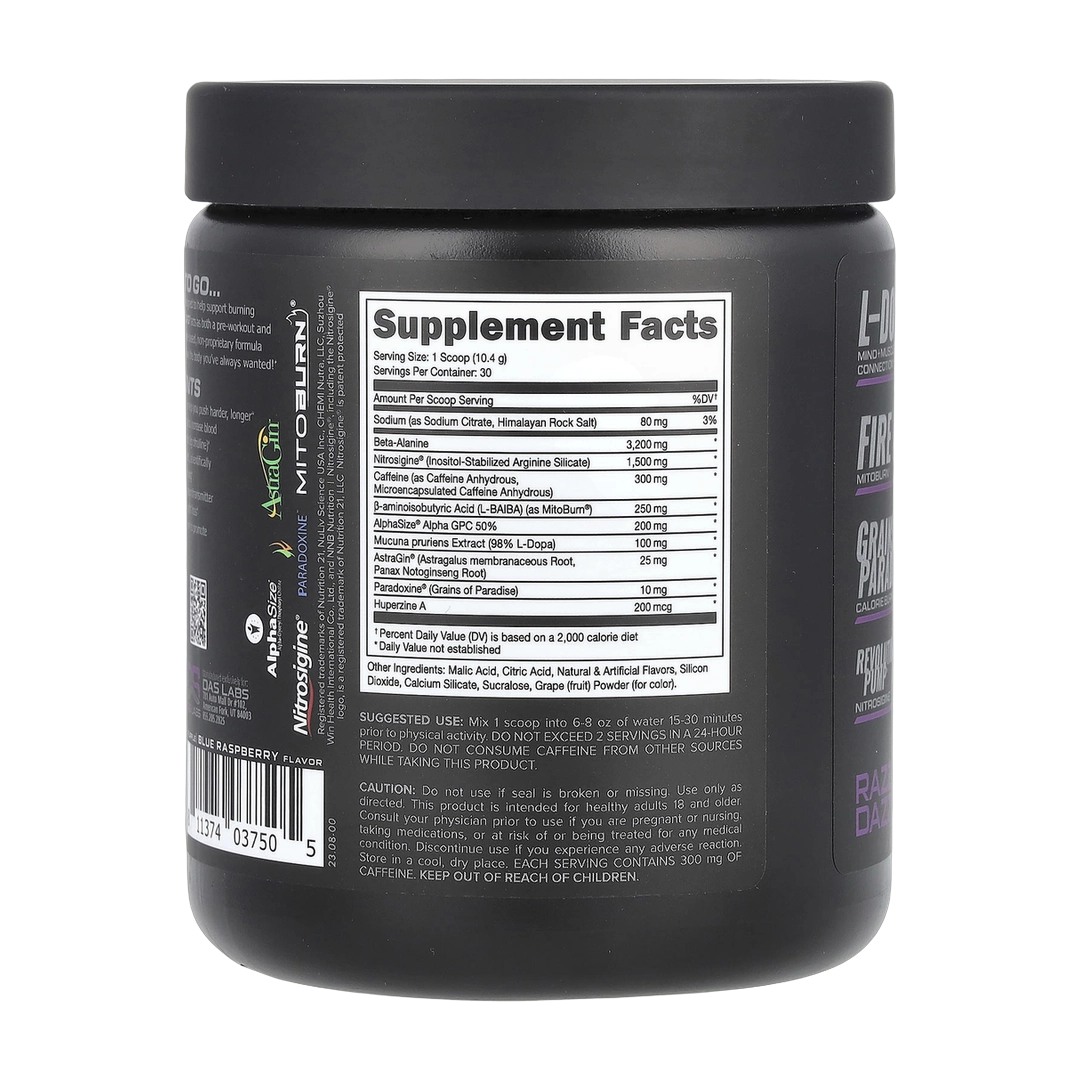 Bucked Up, LFG Burn, Pre-Workout, Razzle Dazzle, 11 oz (312 g)