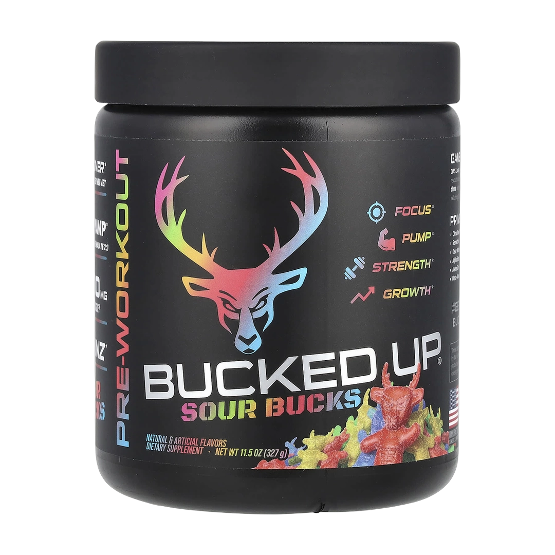 Bucked Up, Pre-Workout, Sour Bucks, Sour Gummy Candy, 11.5 oz (327 g)