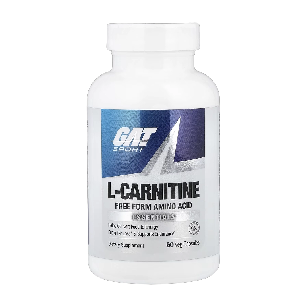 GAT, L-Carnitine, 60 Veg Capsules (500 mg per Capsule)