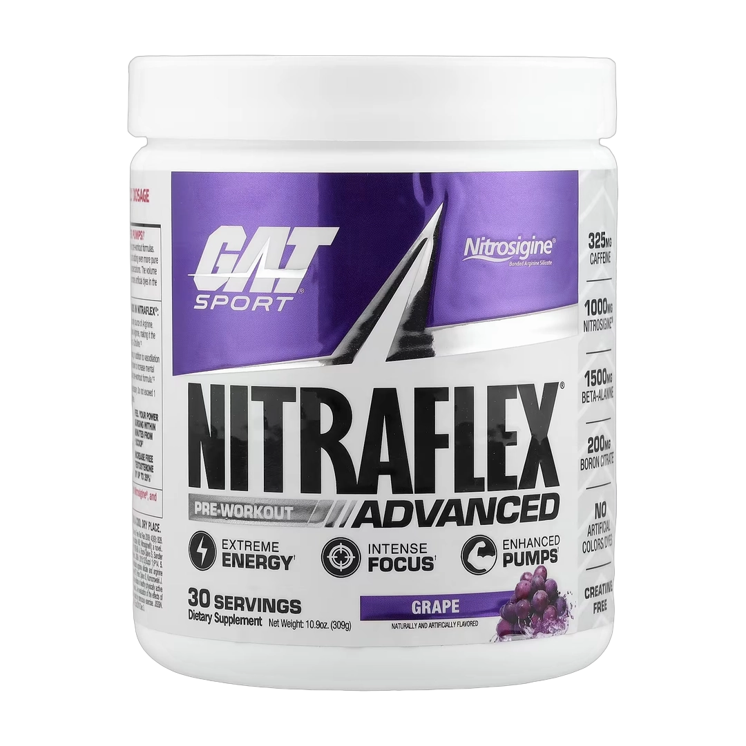 GAT, Sport, NITRAFLEX® Advanced, Pre-Workout, Grape, 10.9 oz (309 g)