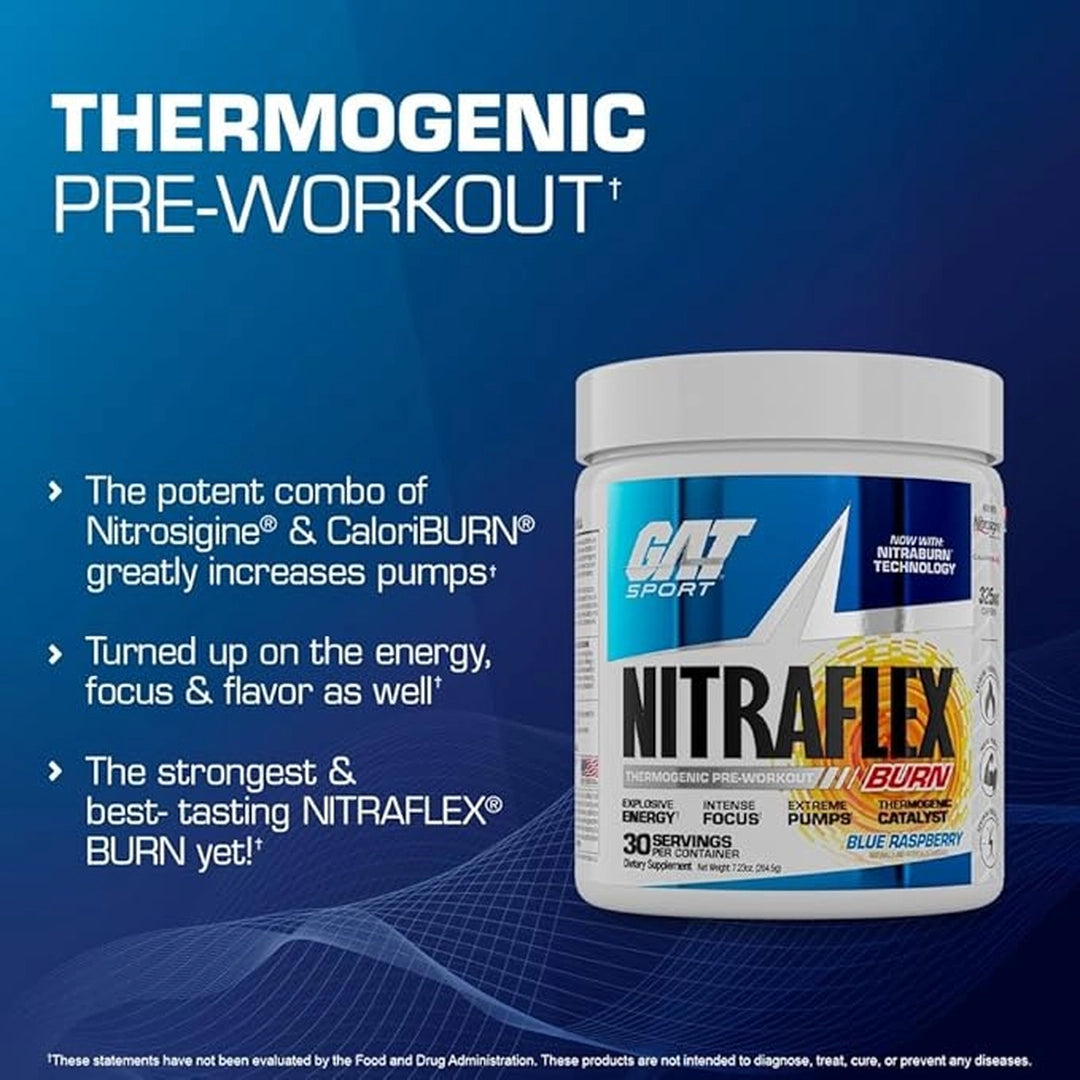 GAT, Sport, NITRAFLEX® Burn, Tropic Thunderburst, 7.74 oz (219.3 g)