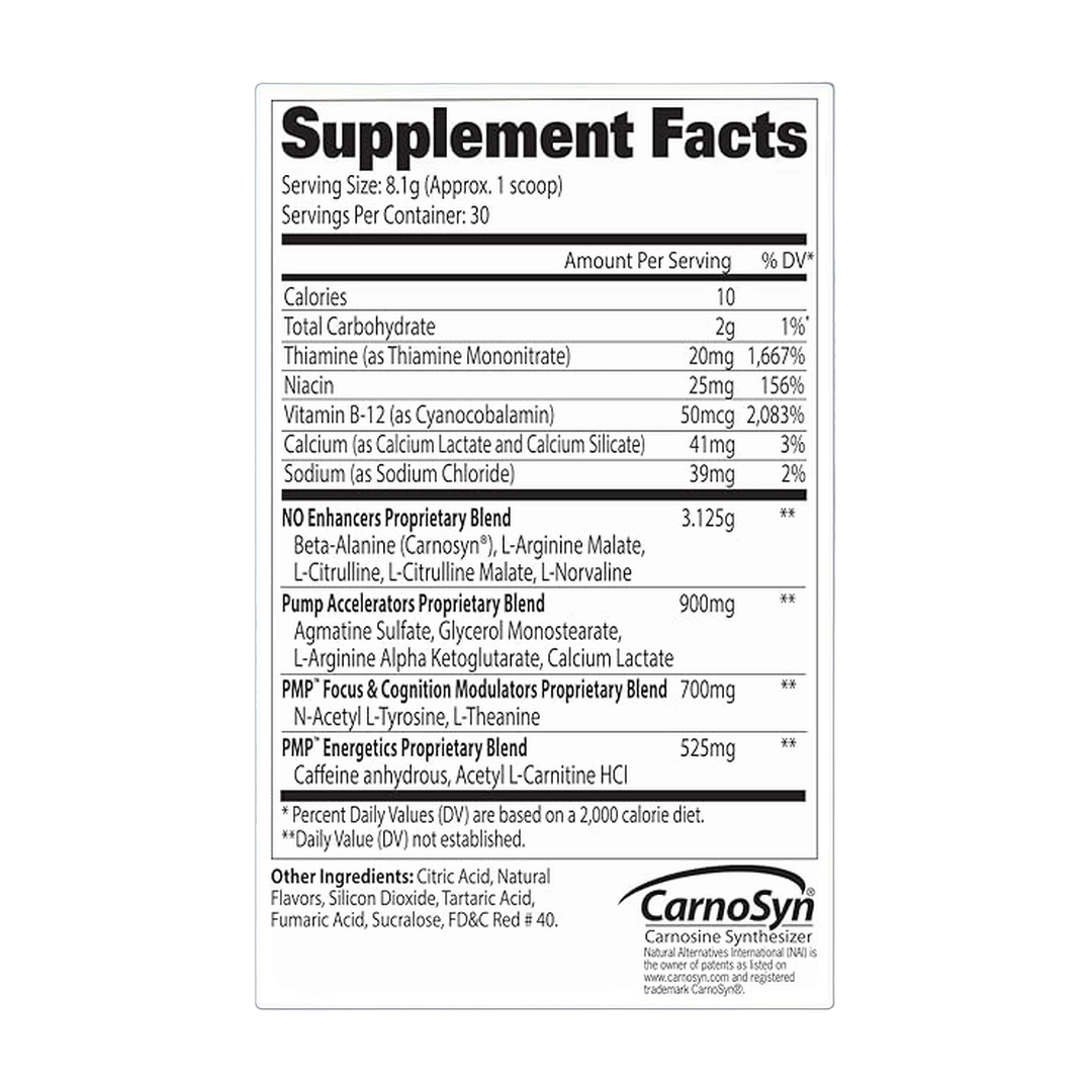GAT SPORT PMP (Peak Muscle Performance), Pre-Workout, 30 Servings (Fruit Punch)
