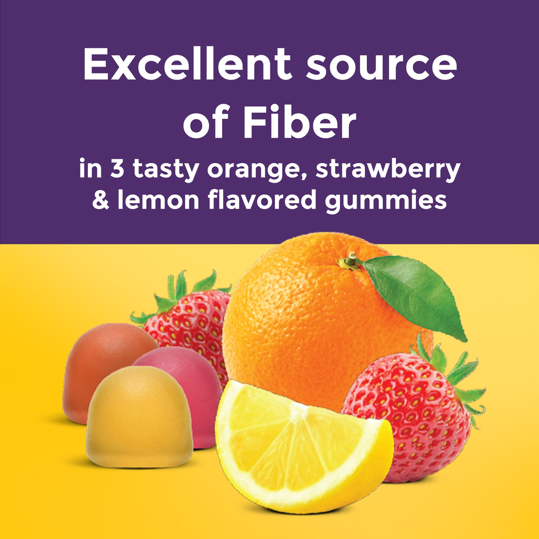 Nature Made, Fiber Gummies, Orange & Mixed Berry, 90 Gummies lifestyle image