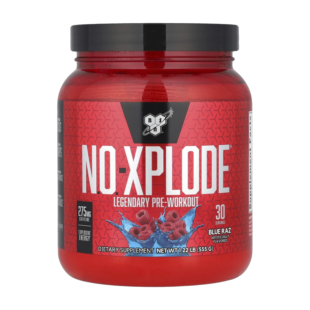 BSN, N.O.-Xplode®, Legendary Pre-Workout, Blue Raz, 1.22 lbs (555 g)