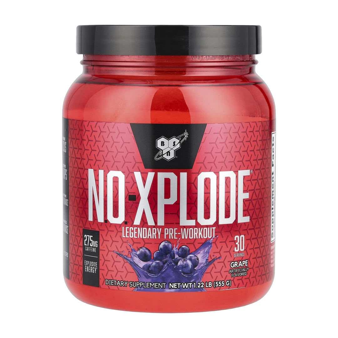BSN, N.O.-Xplode®, Legendary Pre-Workout, Grape, 1.22 lbs (555 g)