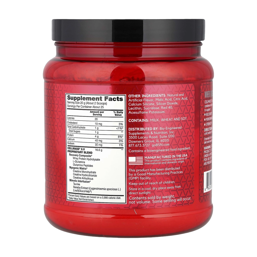 BSN, Cellmass 2.0®, Advanced Strength, Arctic Berry, 1.09 lb (495 g)