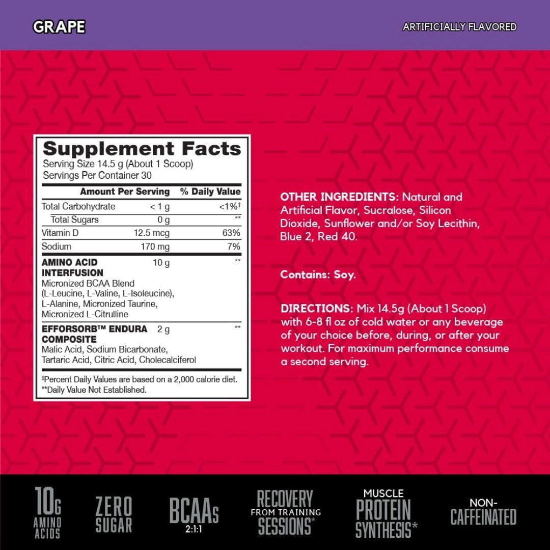 BSN, AminoX®, Endurance & Recovery, Grape, 15.3 oz (435 g)