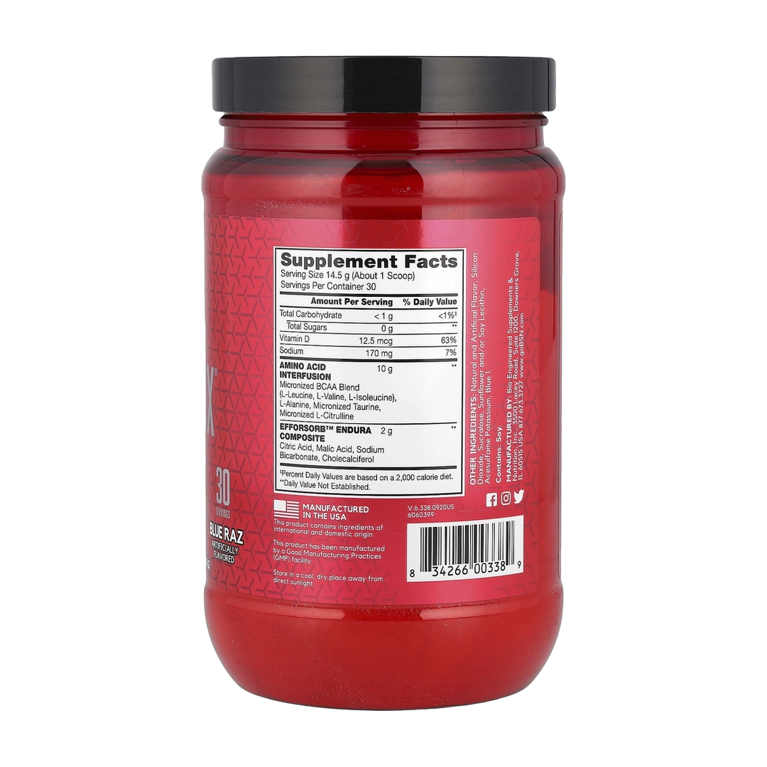 BSN, AminoX®, Endurance & Recovery, Blue Raz, 15.3 oz (435 g)
