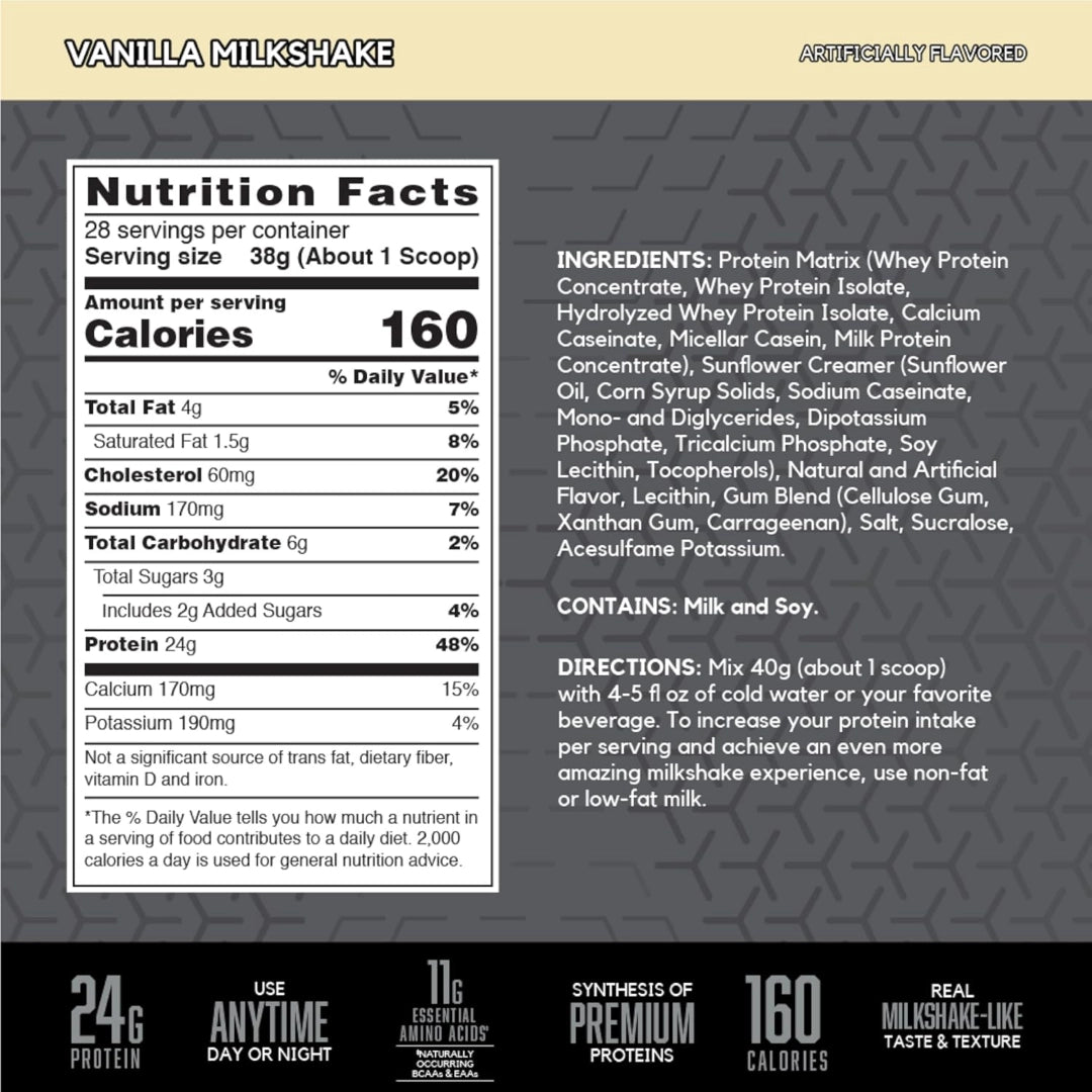 BSN, Syntha-6 Edge®, Protein Powder Drink Mix, Vanilla Milkshake, 2.34 lb (1.06 kg)