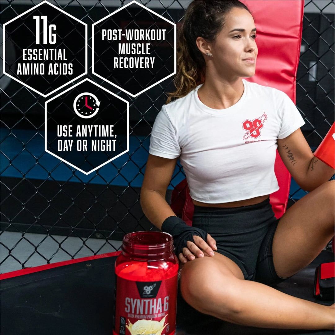BSN, Syntha-6® Edge, Protein Powder Drink Mix, Strawberry Milkshake, 2.34 lb (1.06 kg)