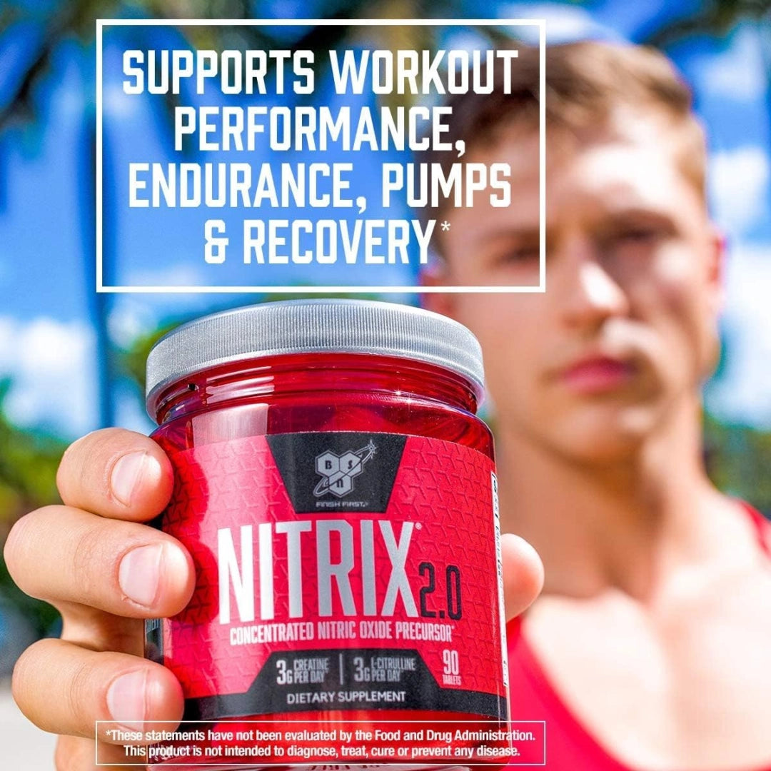 BSN, Nitrix® 2.0, Concentrated Nitric Oxide Precursor, 180 Tablets