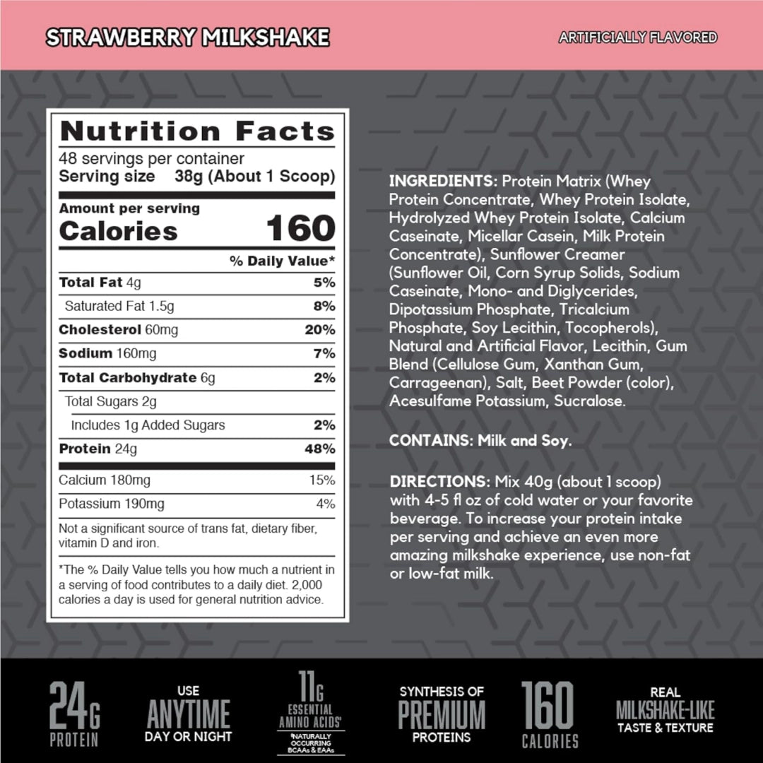 BSN, Syntha-6 Edge®, Protein Powder Drink Mix, Strawberry Milkshake, 4.01 lb (1.82 kg)