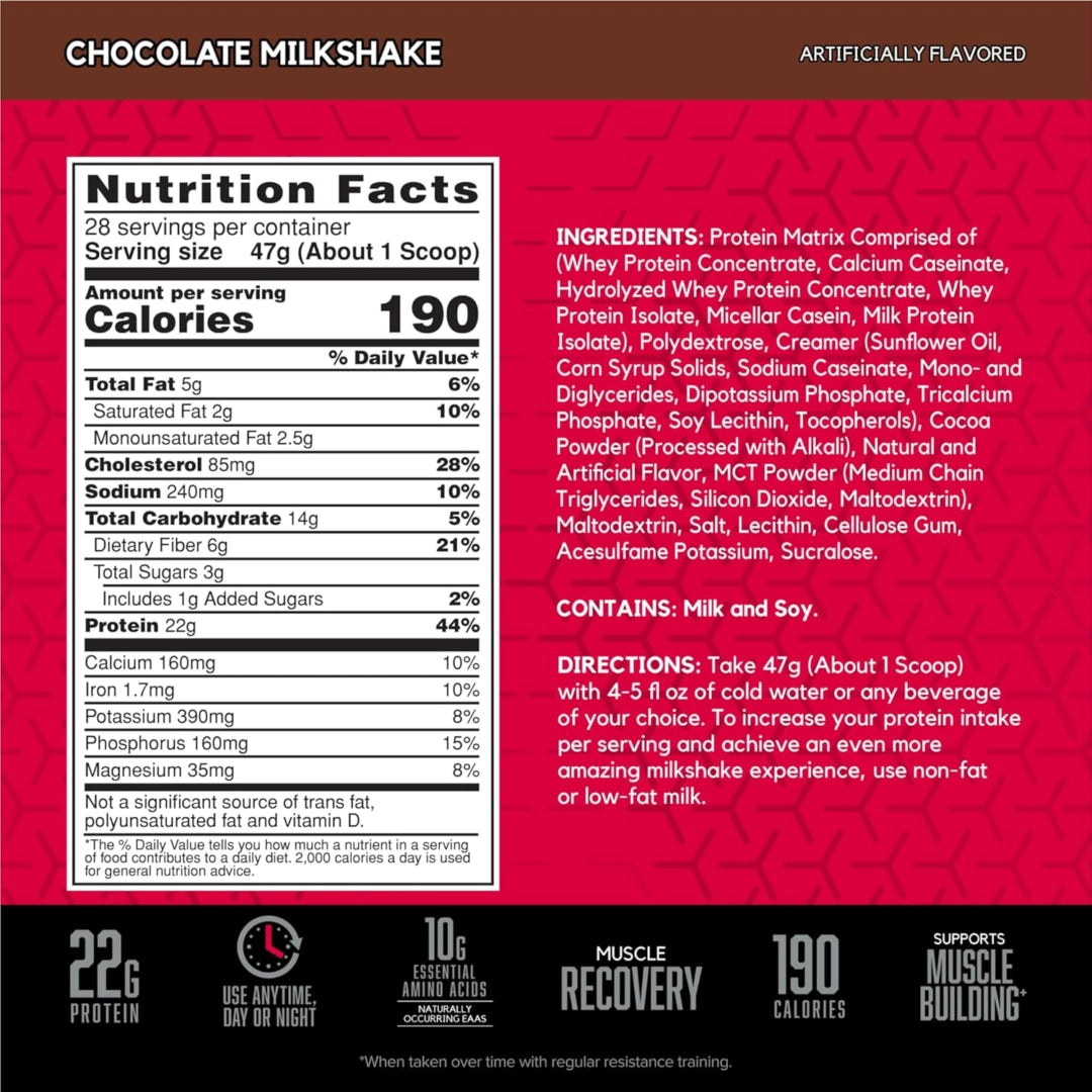 BSN, Syntha-6®, Ultra Premium Protein Matrix, Chocolate Milkshake, 2.91 lb (1.32 kg)