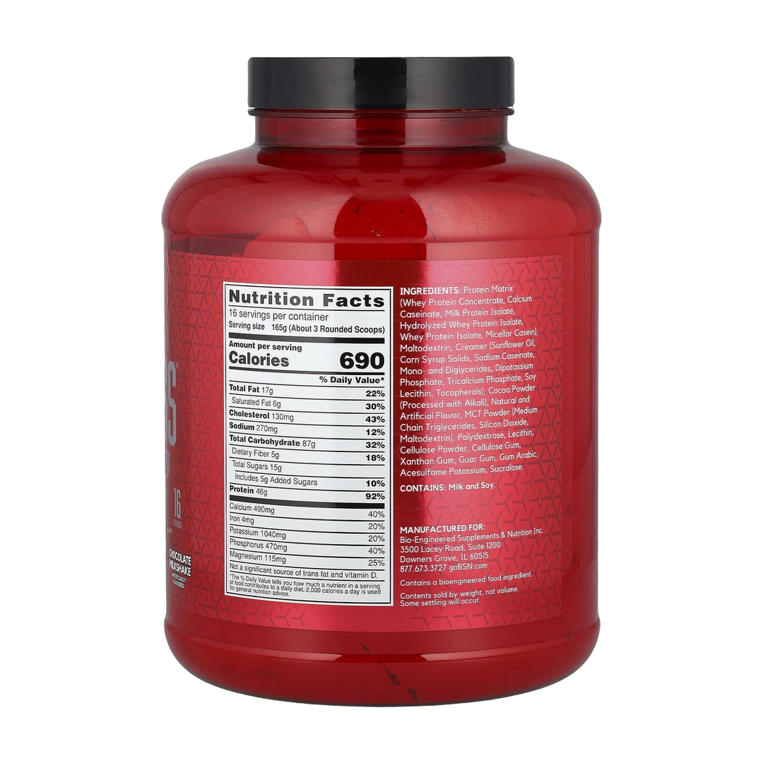 BSN, True-Mass®, Ultra Premium Protein/Carb Matrix, Chocolate Milkshake, 5.82 lbs (2.64 kg)