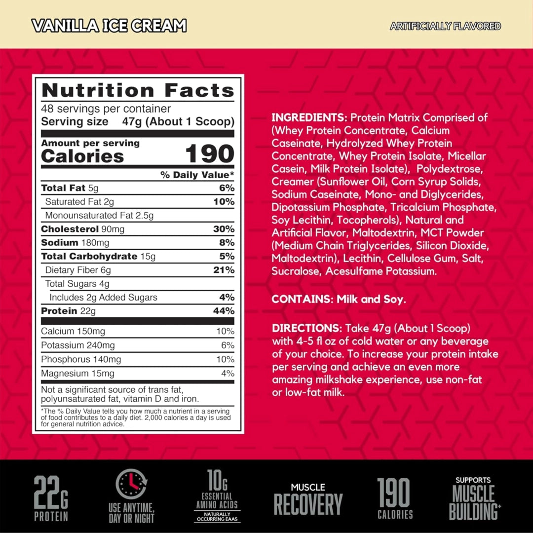 BSN, Syntha-6®, Ultra Premium Protein Matrix, Vanilla Ice Cream, 5 lb (2.27 kg)