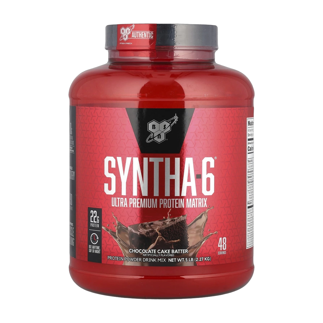 BSN, Syntha-6®, Ultra Premium Protein Matrix, Chocolate Cake Batter, 5 lb (2.27 kg)