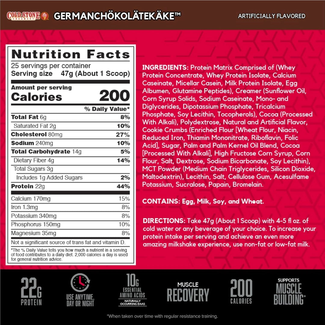 BSN, Syntha-6®, Cold Stone Creamery®, Germanchokolatekake™, 2.59 lb (1.17 kg)