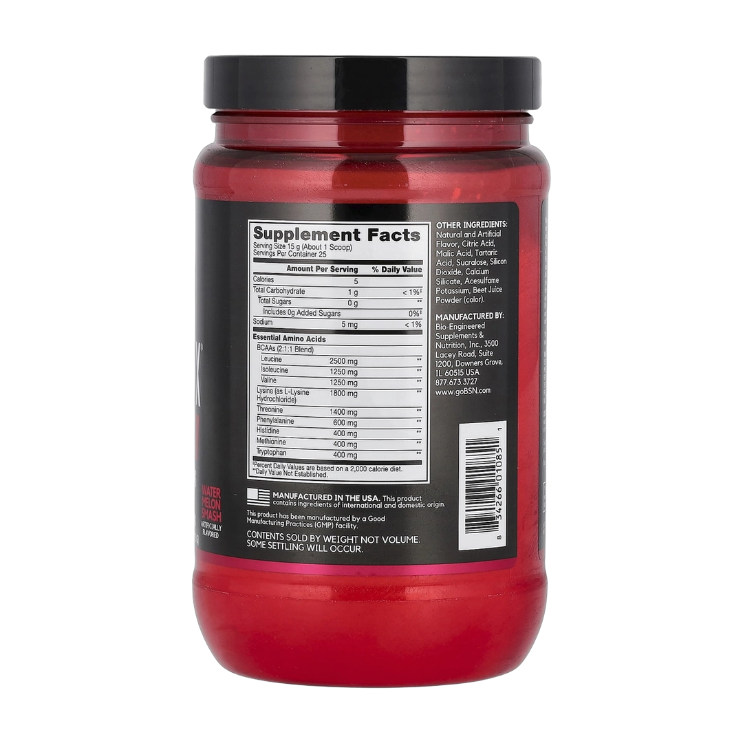 BSN, AminoX, EAAs, Muscle Support & Recovery, Watermelon Smash, 13.2 oz (375 g)