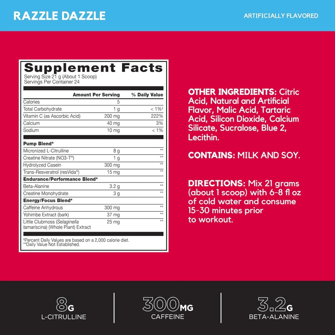 BSN, No-Xplode® VASO, Ultimate Pump Pre-Workout, Razzle Dazzle, 1.11 lb (504 g)