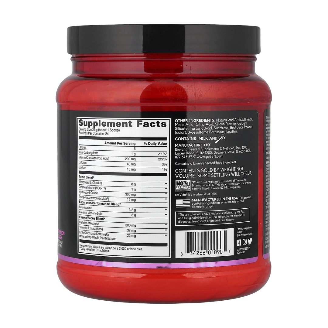 BSN, No-Xplode® VASO, Ultimate Pump Pre-Workout, Watermelon Smash, 1.11 lb (504 g)