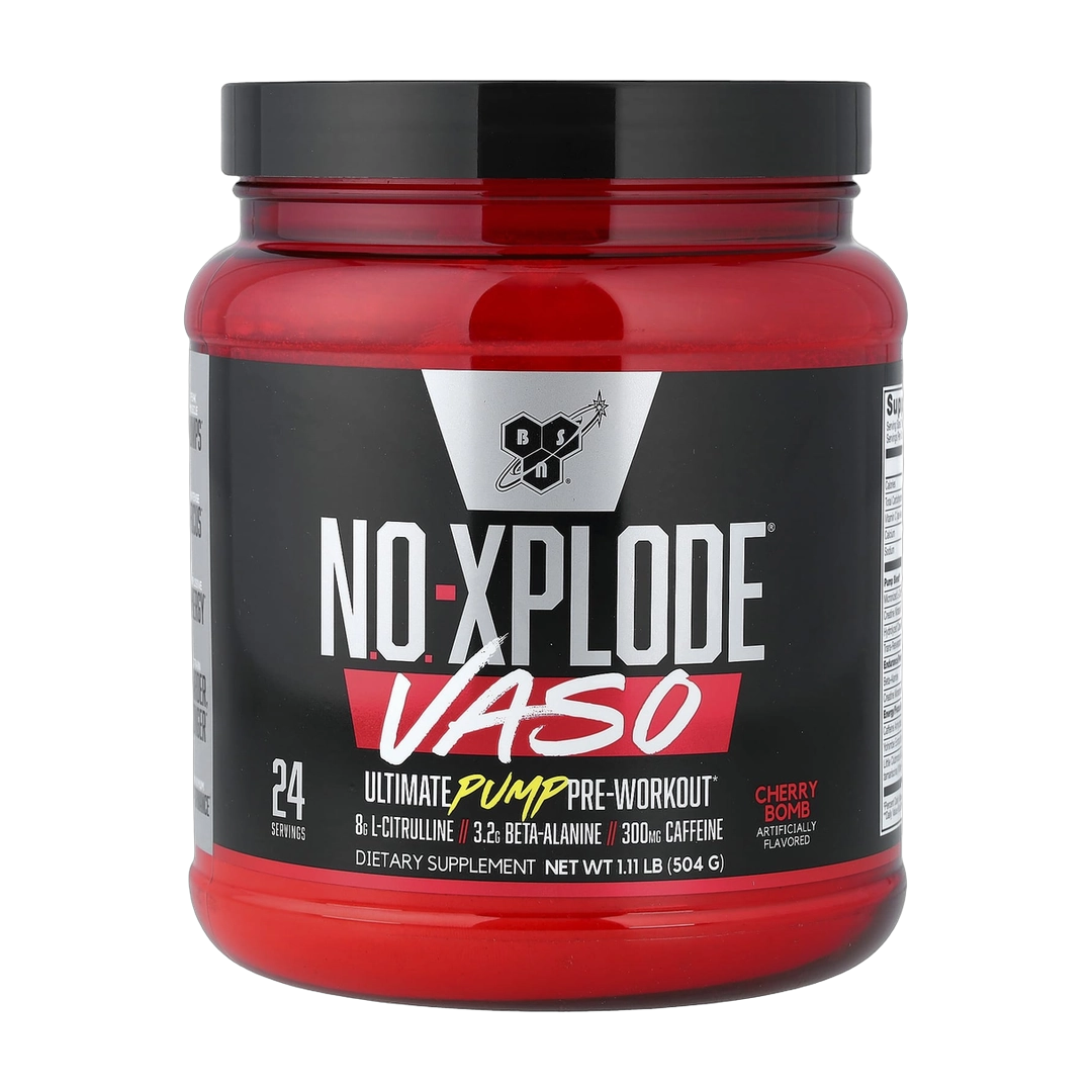 BSN, No-Xplode VASO, Ultimate Pump Pre-Workout, Cherry Bomb, 1.11 lb (504 g)