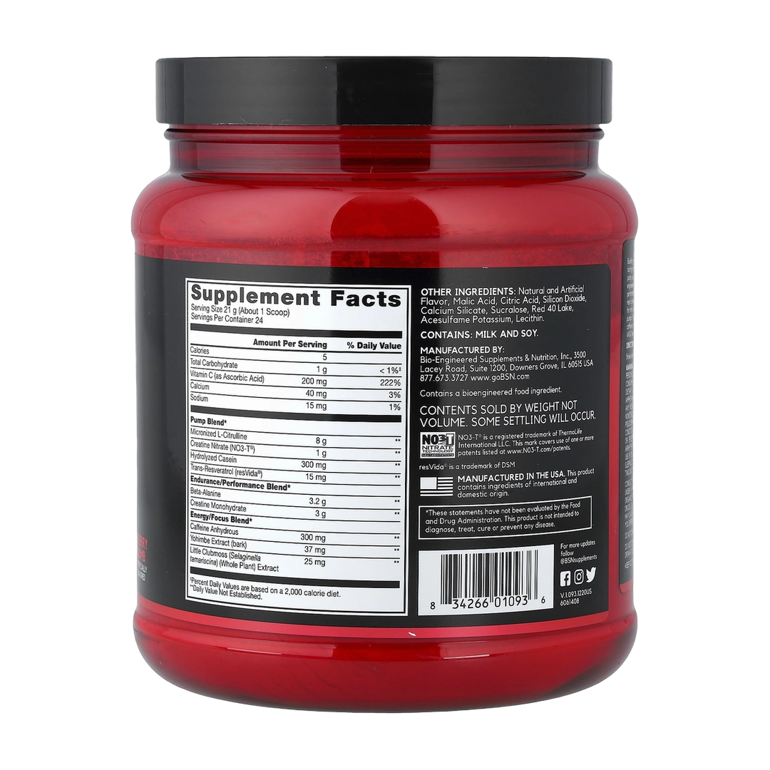 BSN, No-Xplode VASO, Ultimate Pump Pre-Workout, Cherry Bomb, 1.11 lb (504 g)