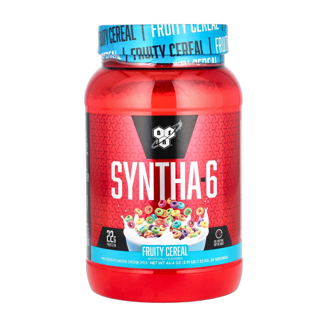 BSN, Syntha-6®, Protein Powder Drink Mix, Fruity Cereal, 2.91 lb (1.32 kg)