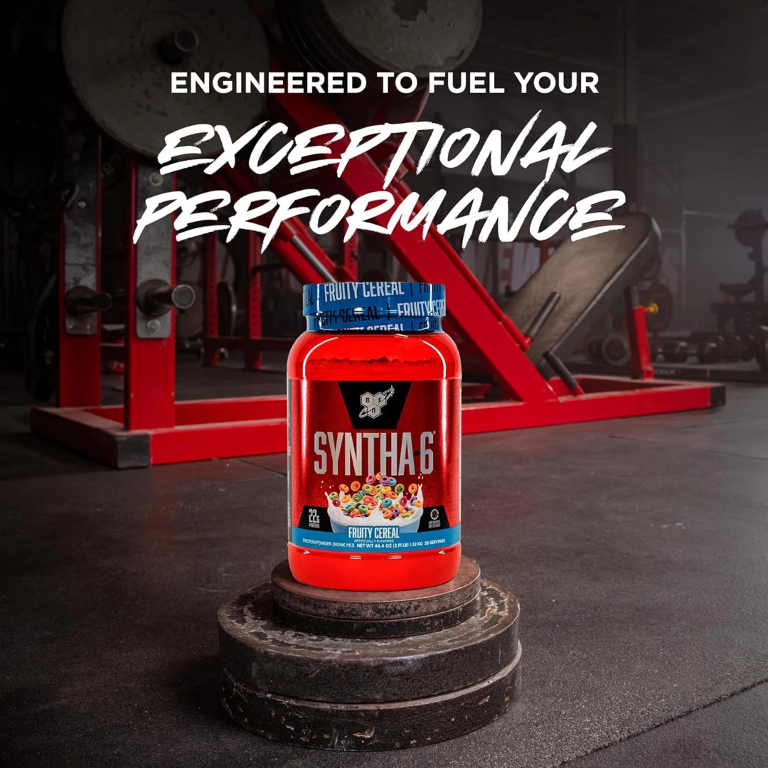 BSN, Syntha-6®, Protein Powder Drink Mix, Fruity Cereal, 2.91 lb (1.32 kg)