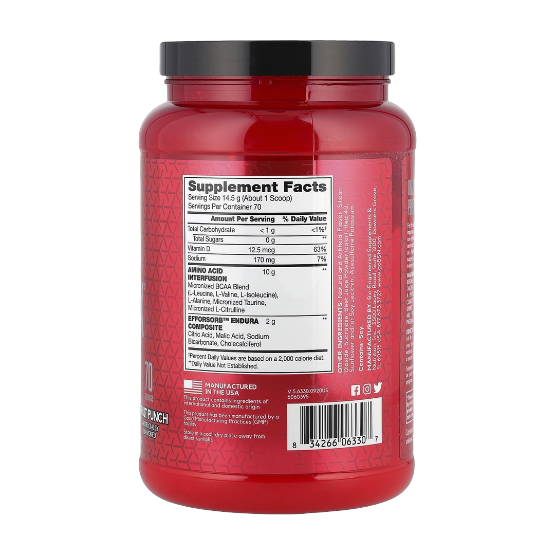 BSN, AminoX®, Endurance & Recovery, Fruit Punch, 2.24 lb (1.02 kg)