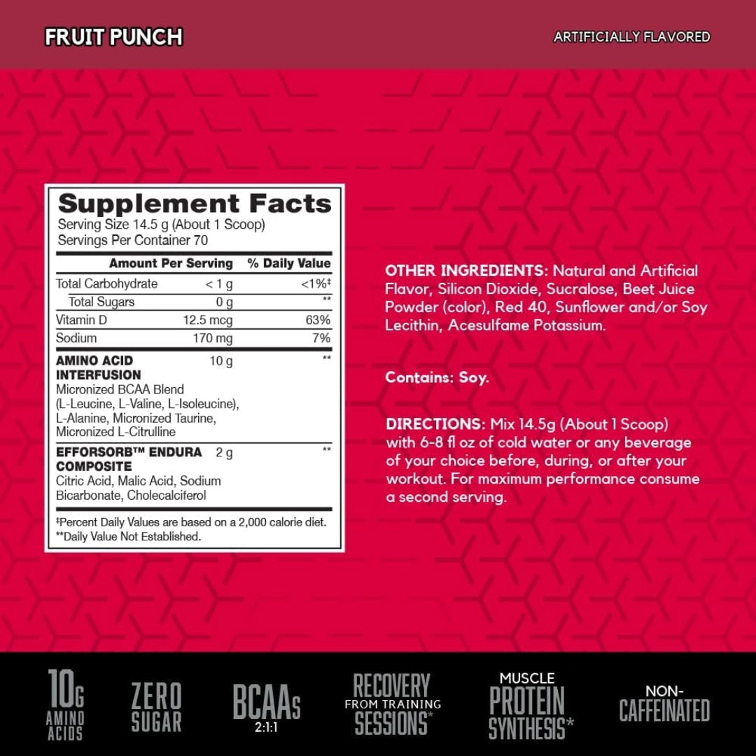 BSN, AminoX®, Endurance & Recovery, Fruit Punch, 2.24 lb (1.02 kg)