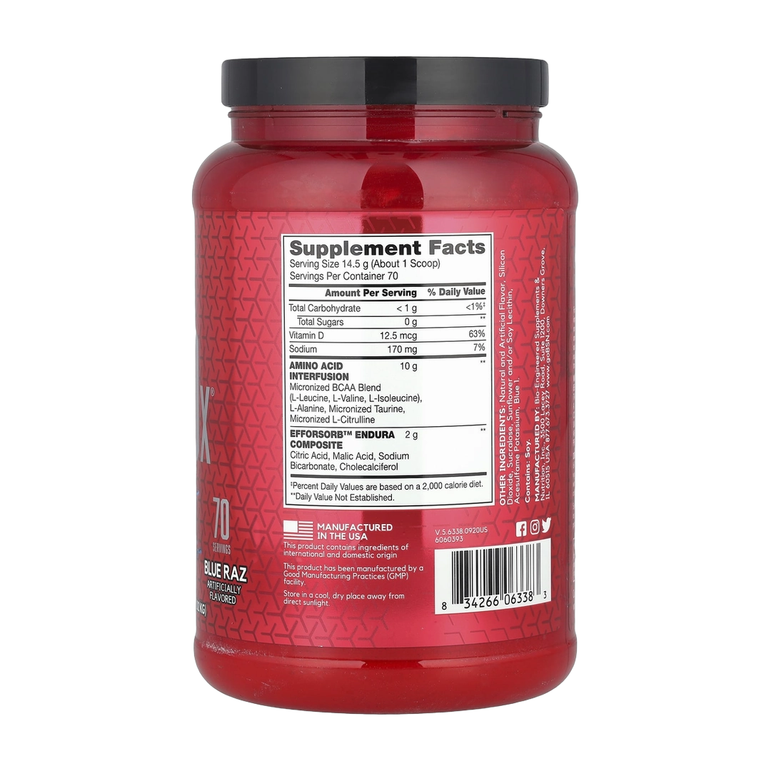 BSN, AminoX®, Endurance & Recovery, Blue Raz, 2.24 lb (1.02 kg)