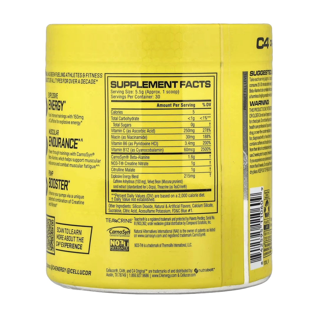 C4 / Cellucor, C4® Original, Pre-Workout, Frozen Bombsicle, 5.8 oz (165 g)