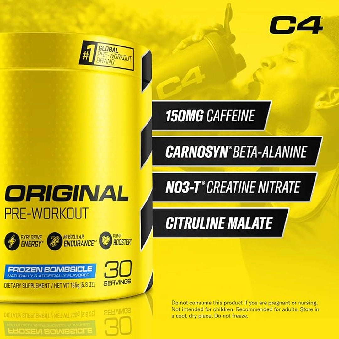 C4 / Cellucor, C4® Original, Pre-Workout, Frozen Bombsicle, 5.8 oz (165 g)