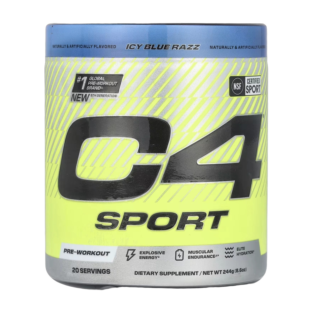 C4 / Cellucor, C4® Sport, Pre-Workout, Icy Blue Razz, 8.6 oz (244 g)