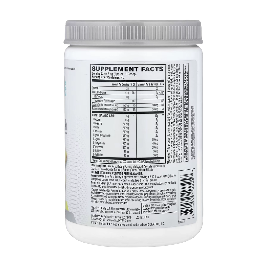 XTEND, EAA, Lemon Lime, 11.9 oz (336 g)