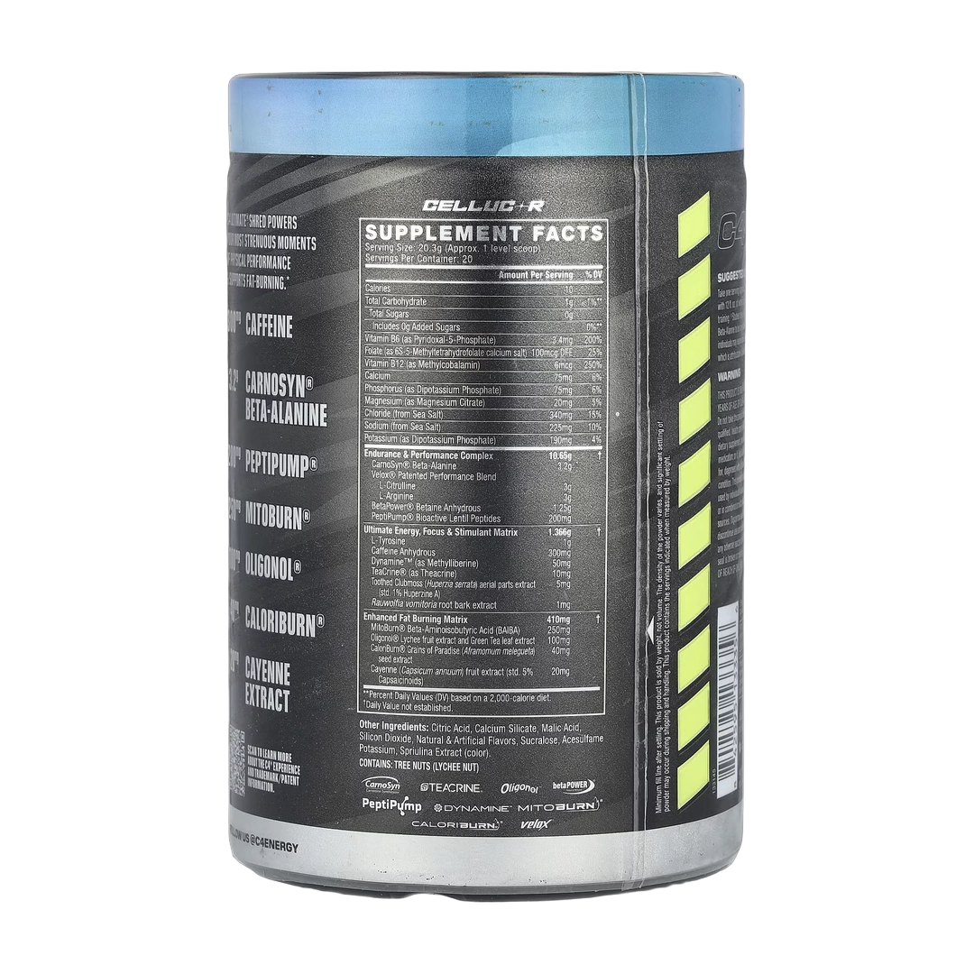C4 / Cellucor, C4® Ultimate Shred, Pre-Workout, Frozen Bombsicle, 14.3 oz (406 g)