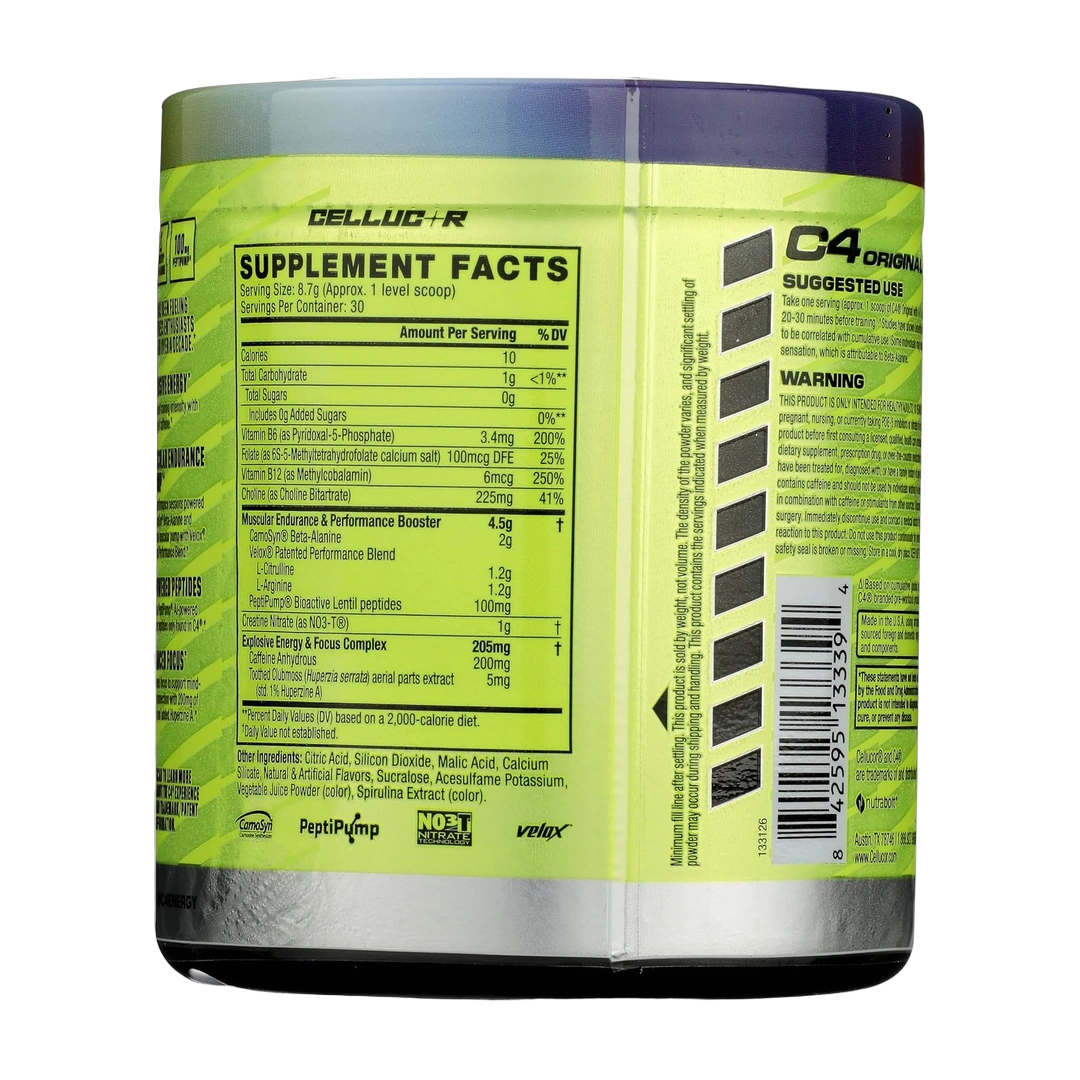 C4 / Cellucor, C4® Original, Pre-Workout, Rainbow Blast, 9.2 oz (261 g)