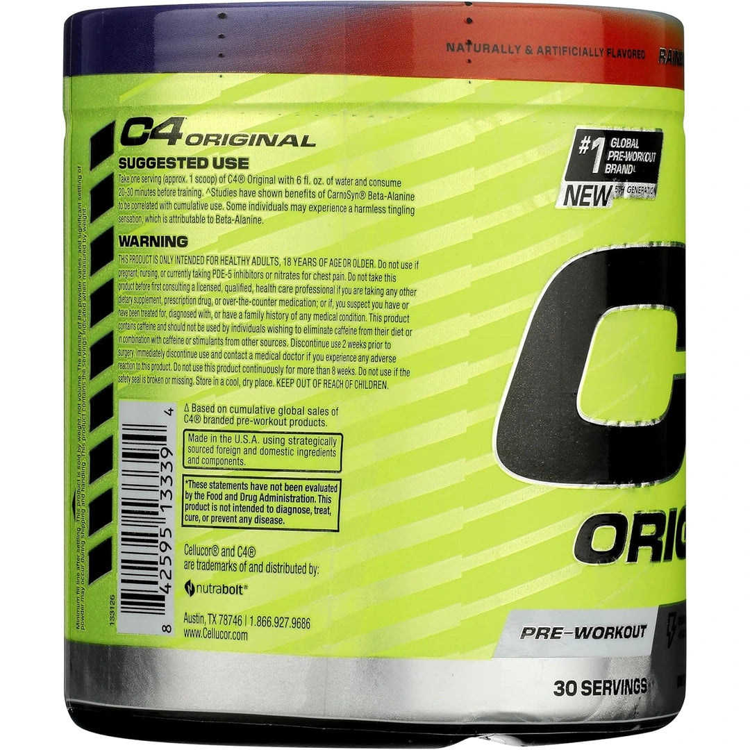 C4 / Cellucor, C4® Original, Pre-Workout, Rainbow Blast, 9.2 oz (261 g)
