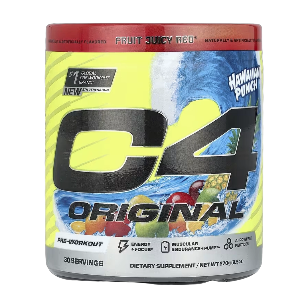 C4 / Cellucor C4® Original, Pre-Workout, Hawaiian Punch®, Fruit Juicy Red®, 9.5 oz (270 g)