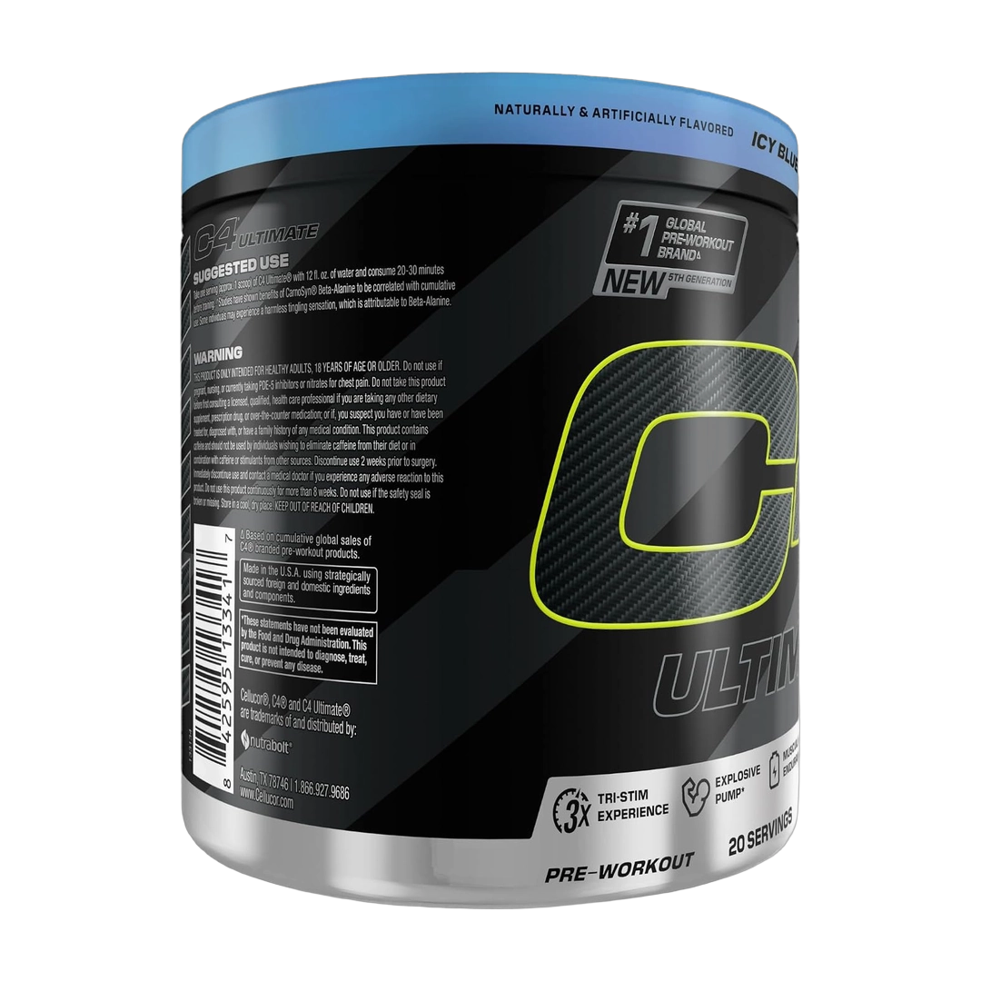 C4 / Cellucor, C4® Ultimate, Pre-Workout, Icy Blue Razz, 14.1 oz (400 g)