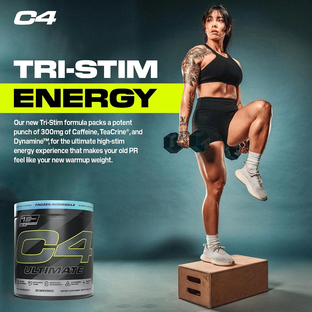 C4 / Cellucor, C4® Ultimate, Pre-Workout, Icy Blue Razz, 14.1 oz (400 g)