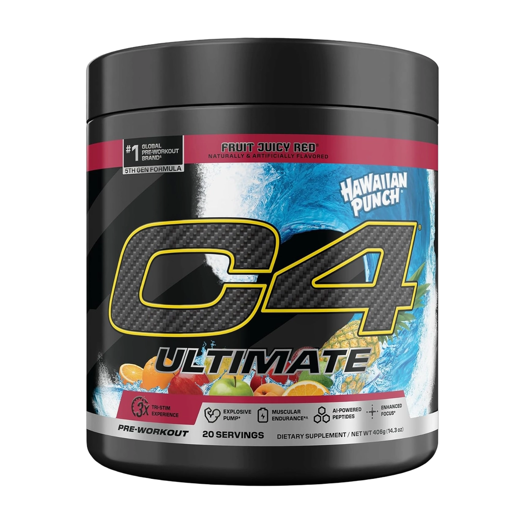 C4 / Cellucor, C4® Ultimate, Pre-Workout, Hawaiian Punch® Fruit Juicy Red®, 14.3 oz (406 g)