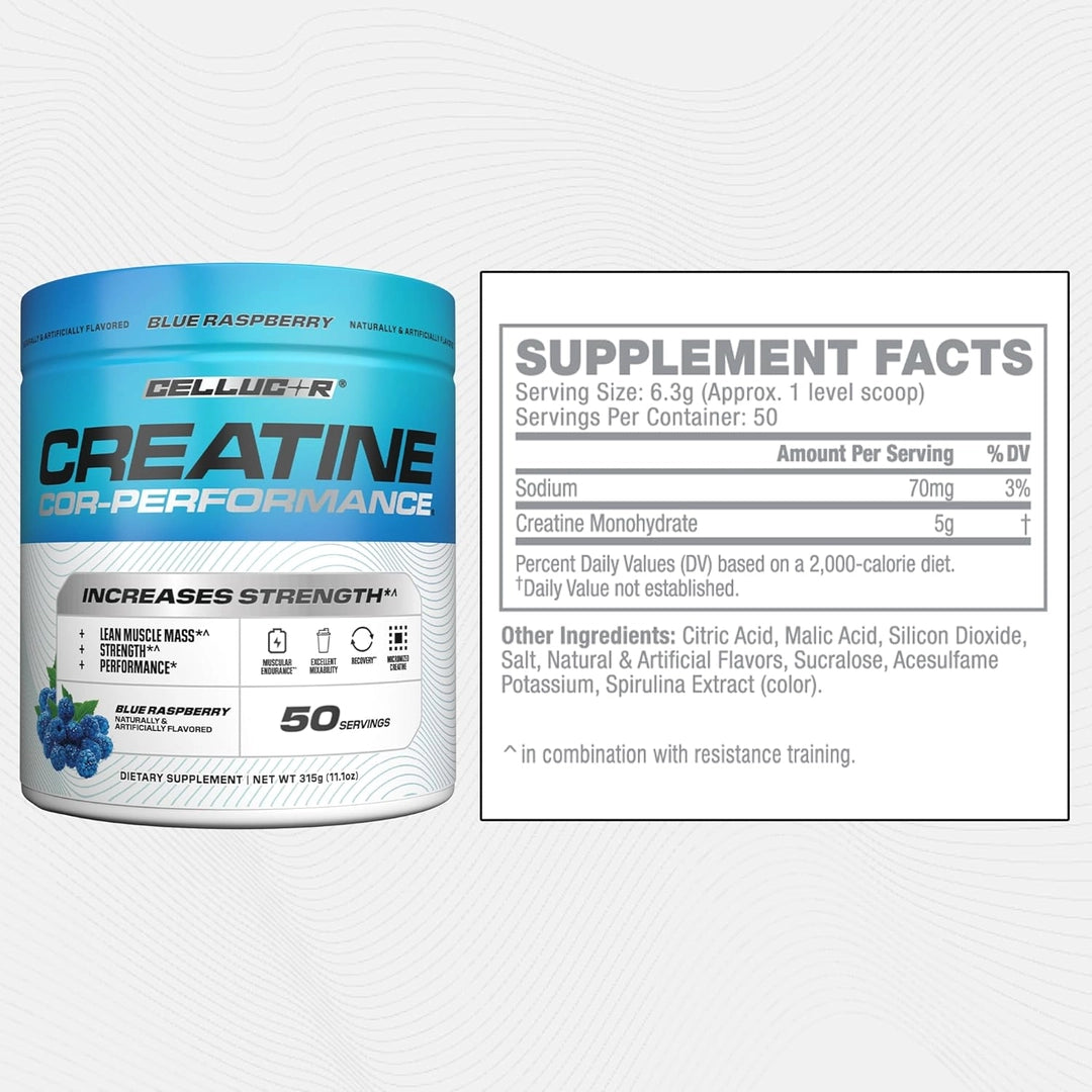 C4 / Cellucor, COR-Performance® Creatine, Blue Raspberry, 11.1 oz (315 g)