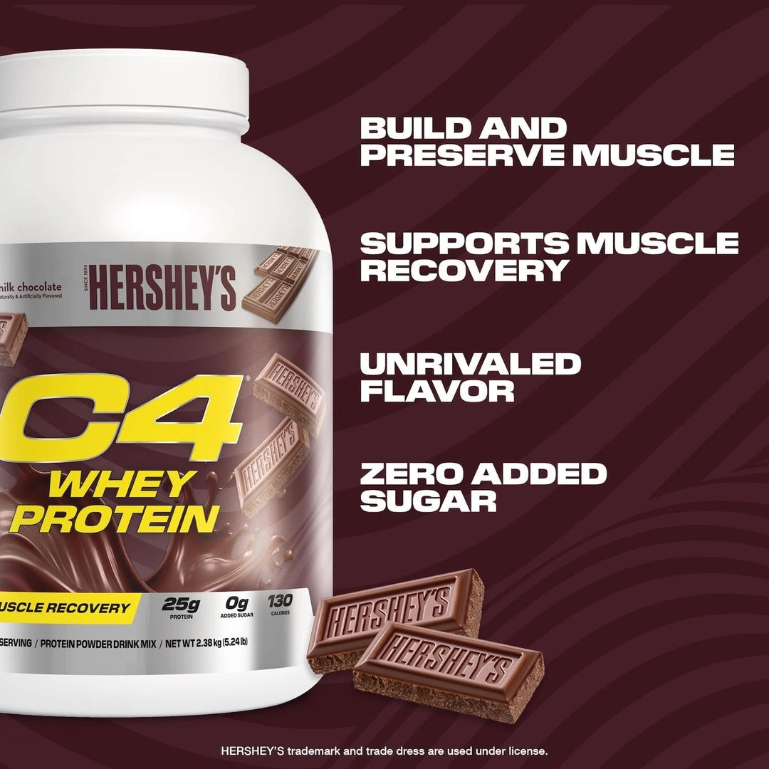 C4 / Cellucor, C4® Whey Protein, Hershey's Milk Chocolate, 5.24 lb (2.38 kg)