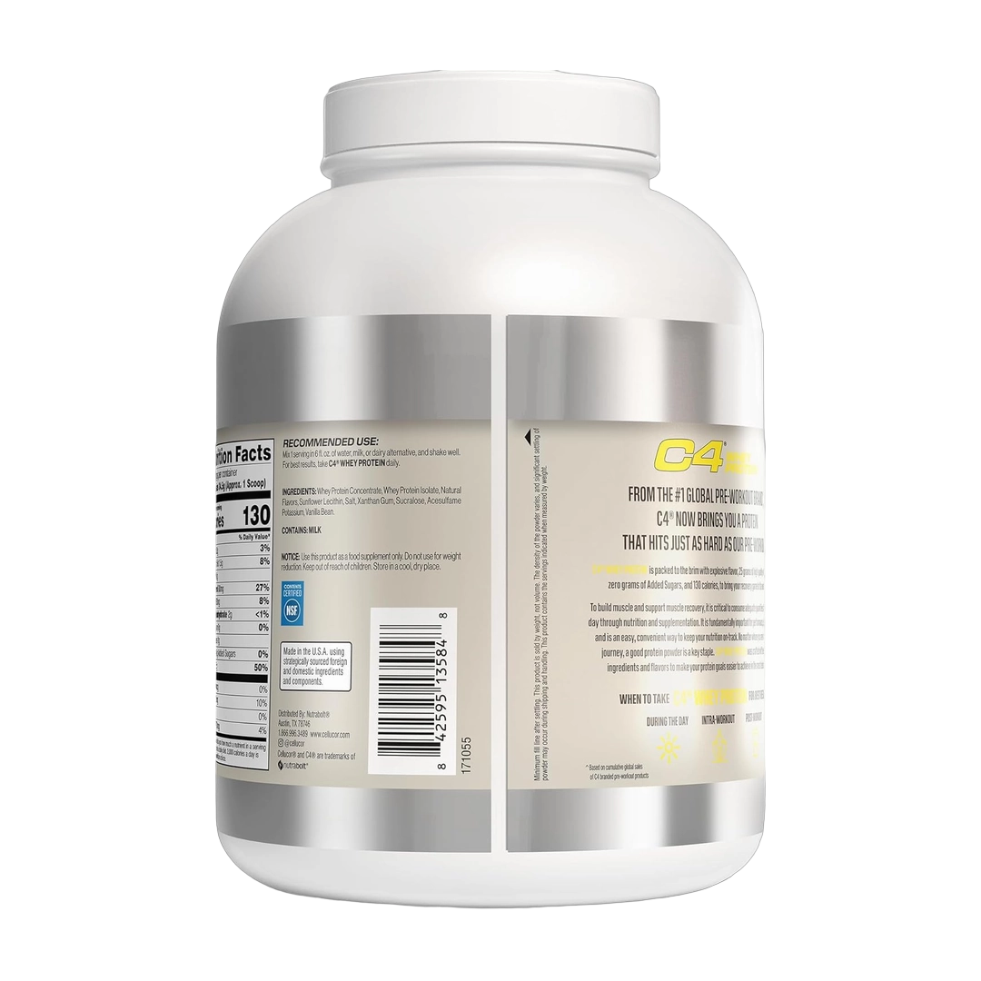 C4 / Cellucor, C4® Whey Protein, Vanilla Bean, 5.02 lb (2.28 kg)